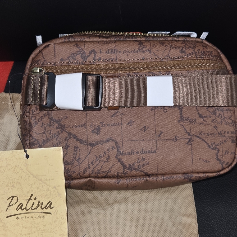 Patricia Nash Brown Leather Map Design Set - Picture 4 of 7